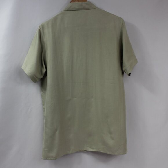 Anna‎ Carson 100% Silk Tunic Sage Size Medium NWT - Picture 6 of 11